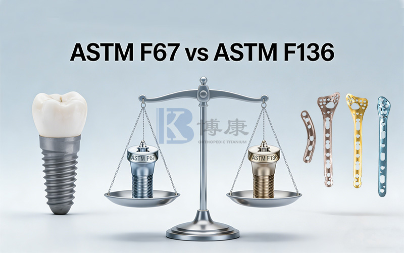 ASTM F67 と ASTM F136: 医療用チタン材料の包括的なガイド